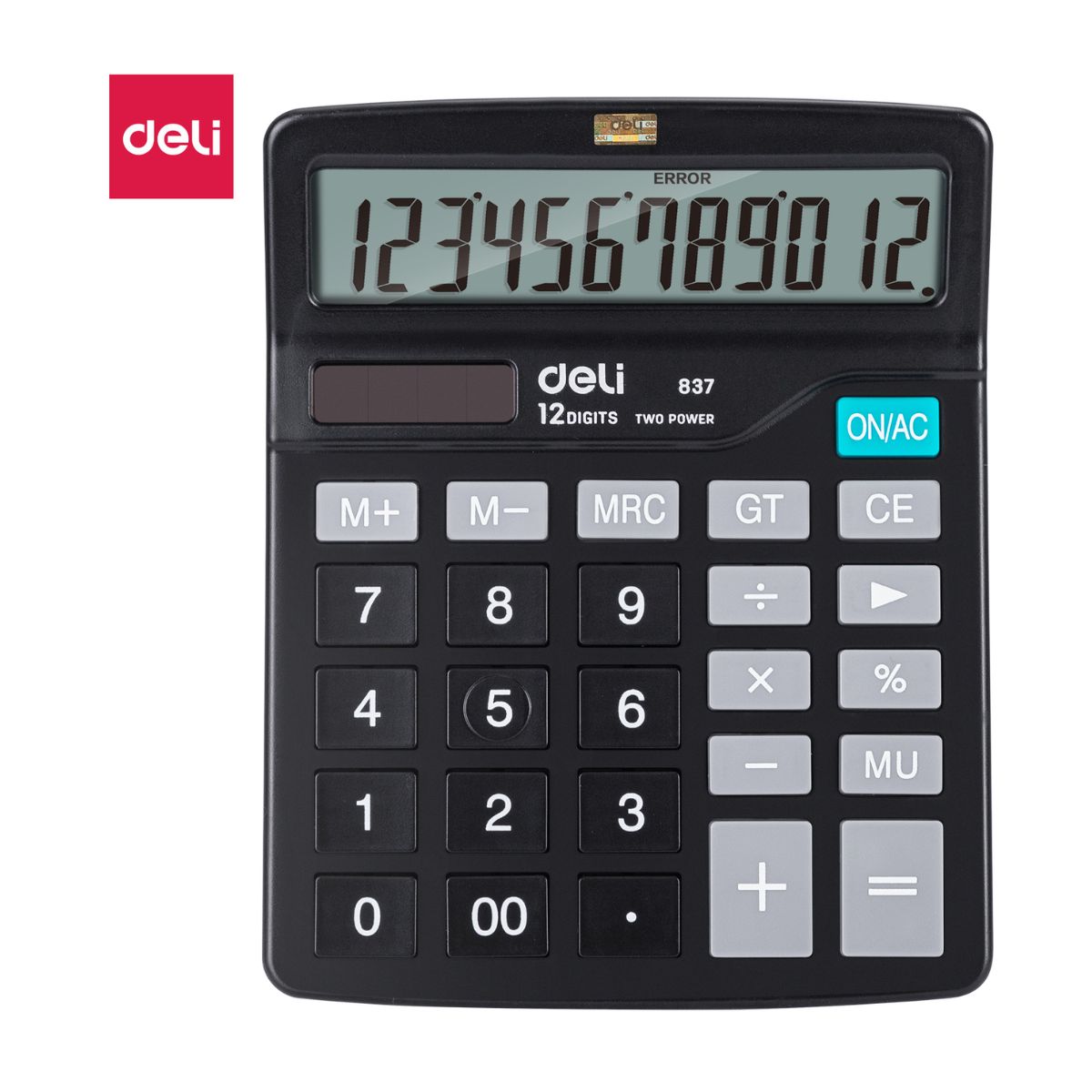 CALCUL 12 DIGIT EASY NOIR E837 