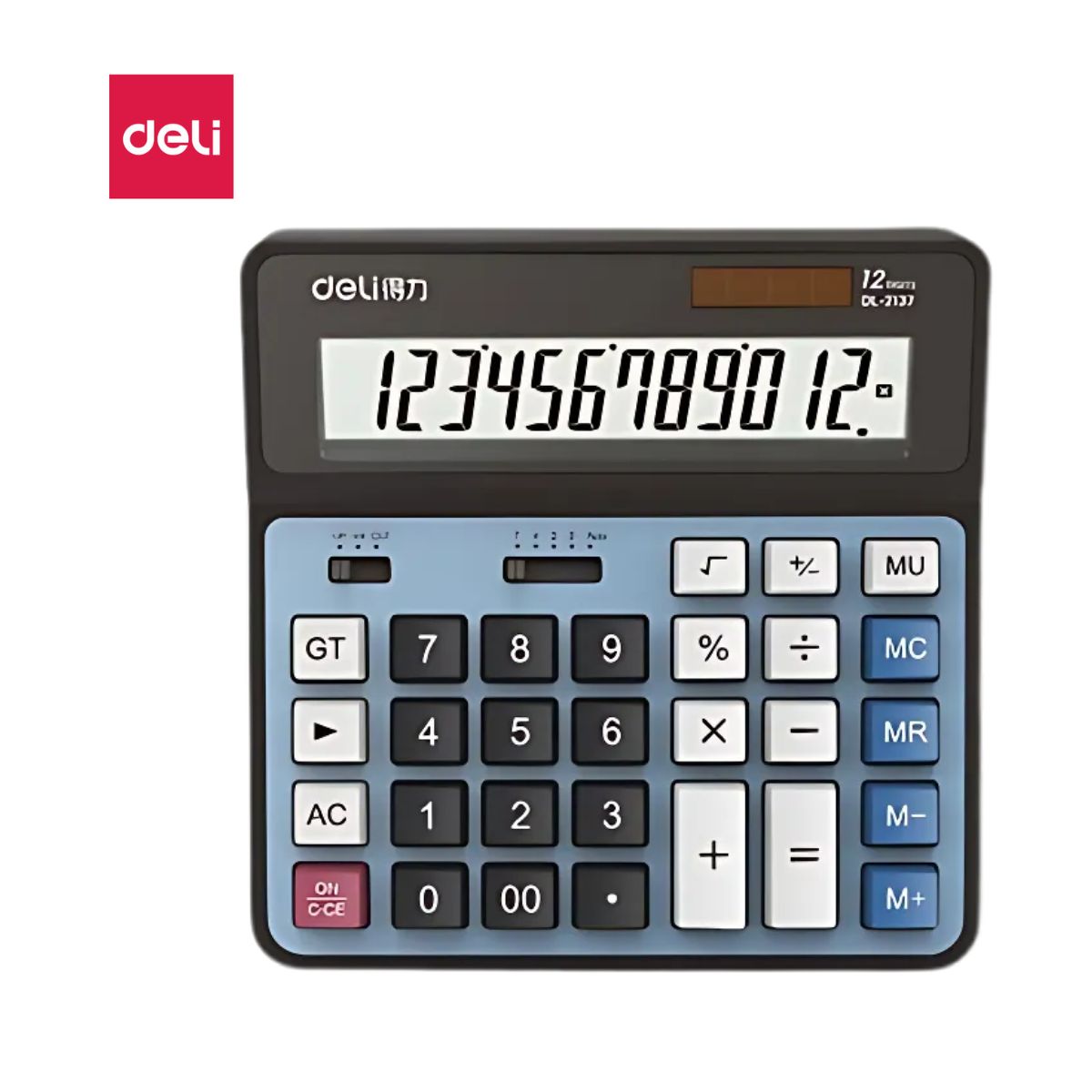 CALCUL  12 DIJIT METAL BLEU 2137 