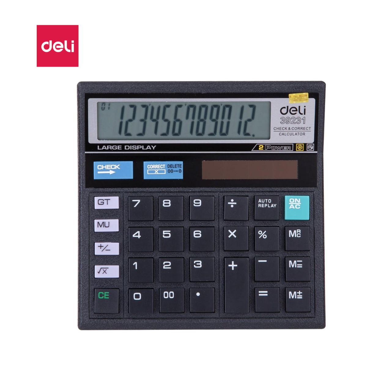 CALCUL 12 DIGIT EASY NOIR E39231 