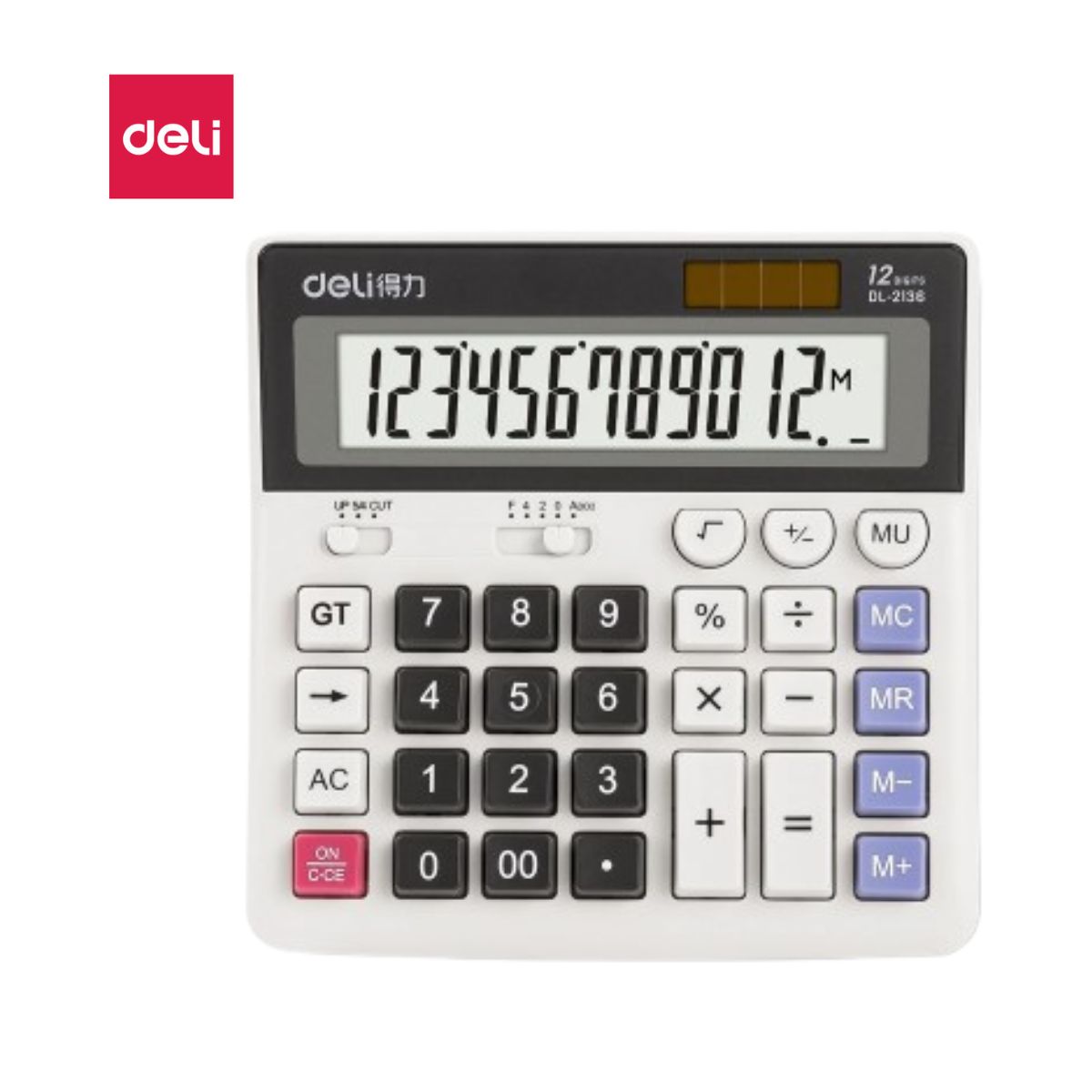 CALCUL 12 DIGIT METAL SILVER 2137 
