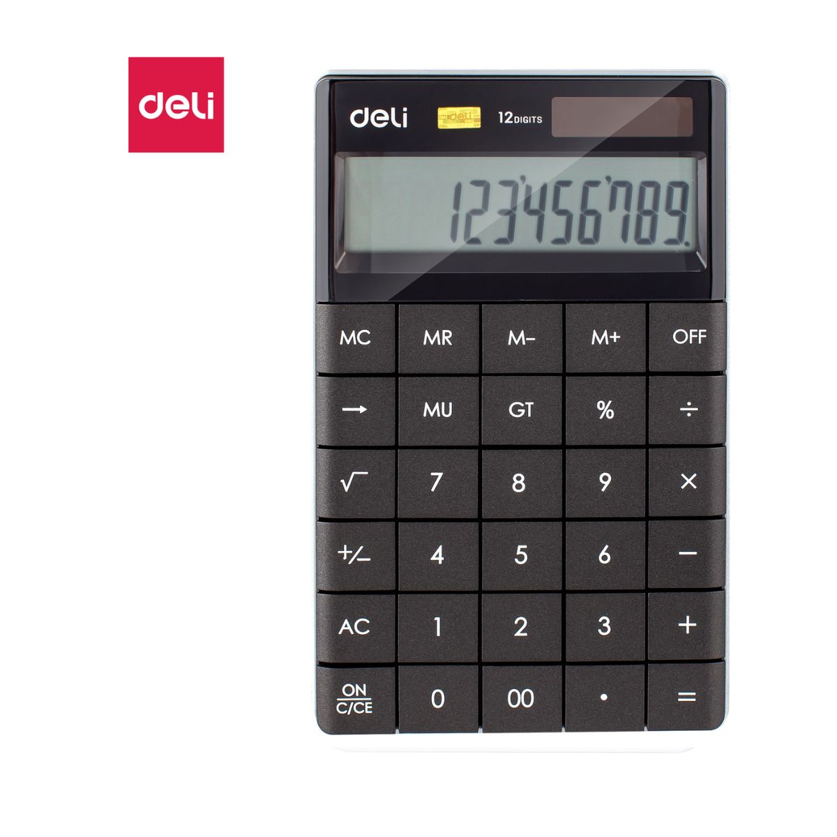 CALCUL 12 DIGIT NOIR E1589P 