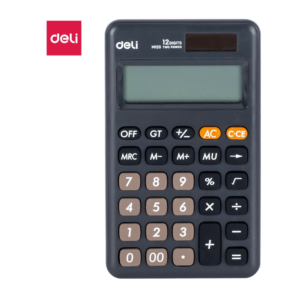 CALCUL  POCHE 12 DIGIT  EM120 GRIS 