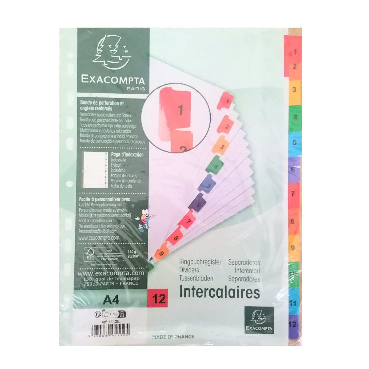 JEU INTER CART 12 TOUCHE 1112E 