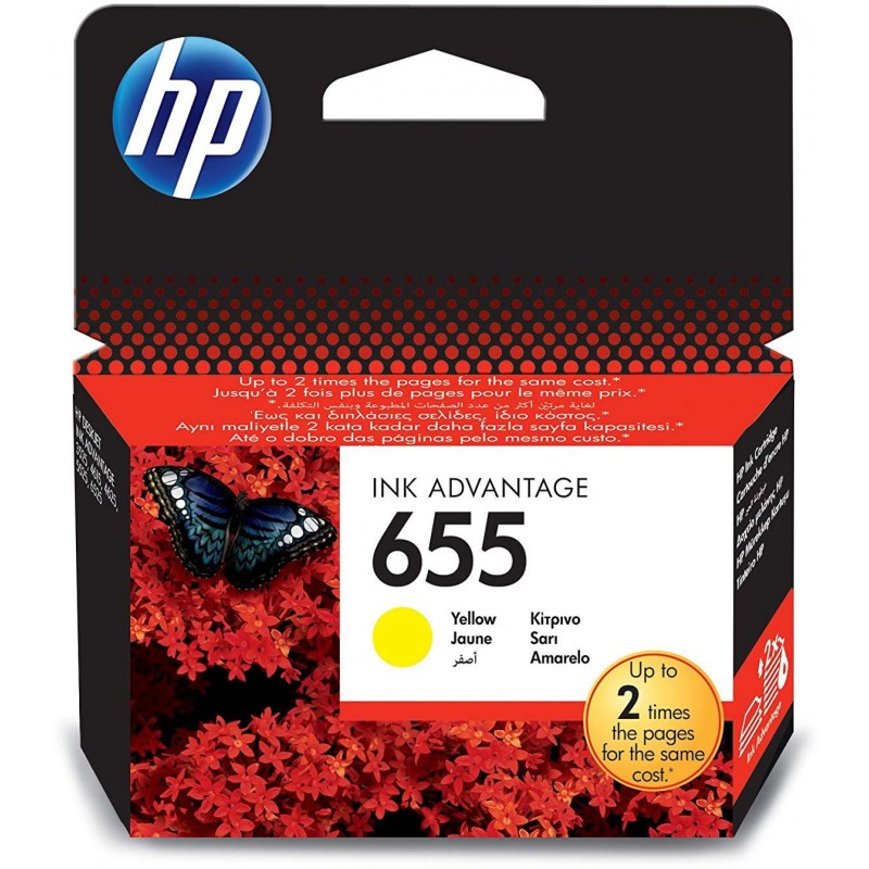 CART. HP JAUNE N°655Y REF.CZ 112AE 