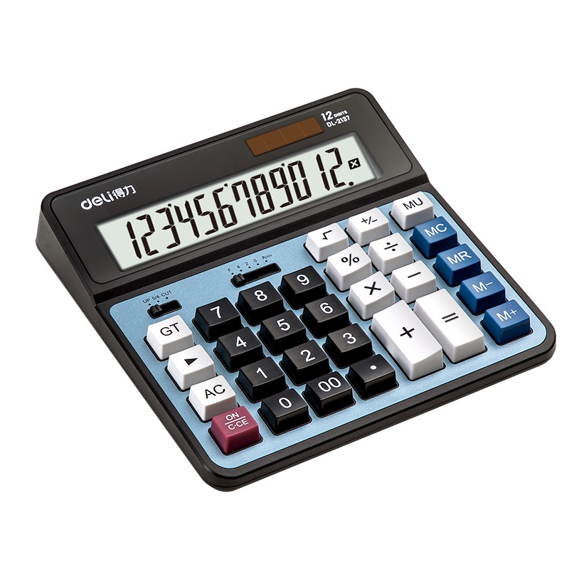 CALCUL 12 DIGIT METAL SILVER 2137 