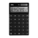 CALCUL 12 DIGIT NOIR E1589P 