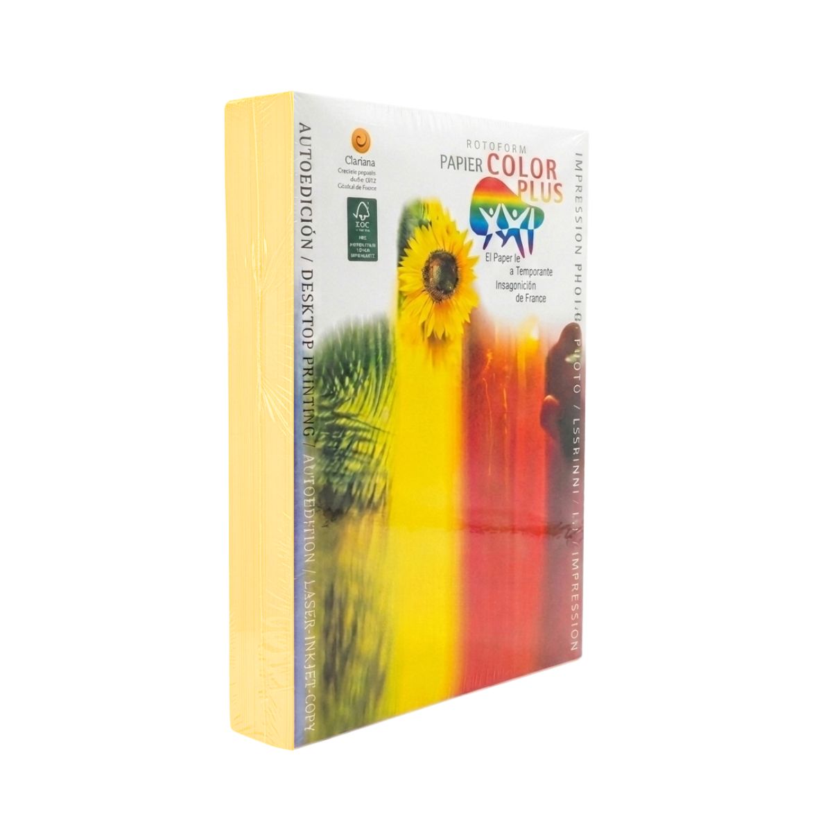 PAPIER JAUNE CANARI  80G -A4 RM500 